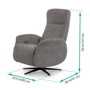 Movinglife EZY COMFORT reclining lift chair dimension diagram