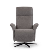 Front view of a grey Movinglife EZY COMFORT reclining lift chair