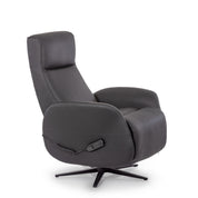Black leather Movinglife EZY COMFORT reclining lift chair with remote