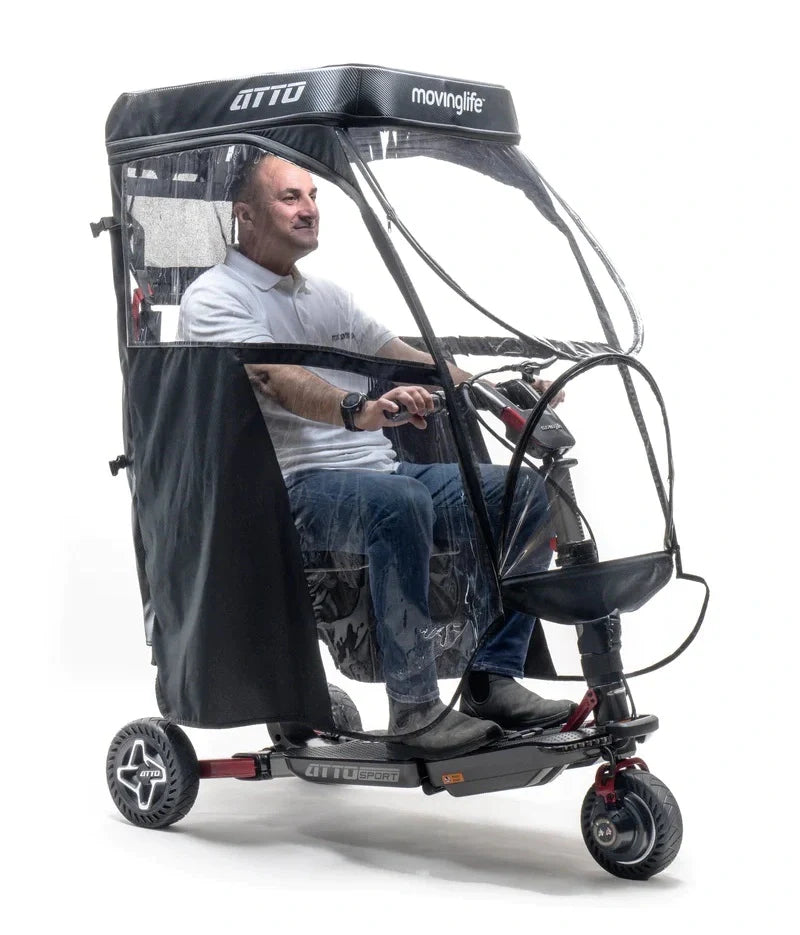 כיסוי קלנועית לגשם שמש ורוח - קנופי